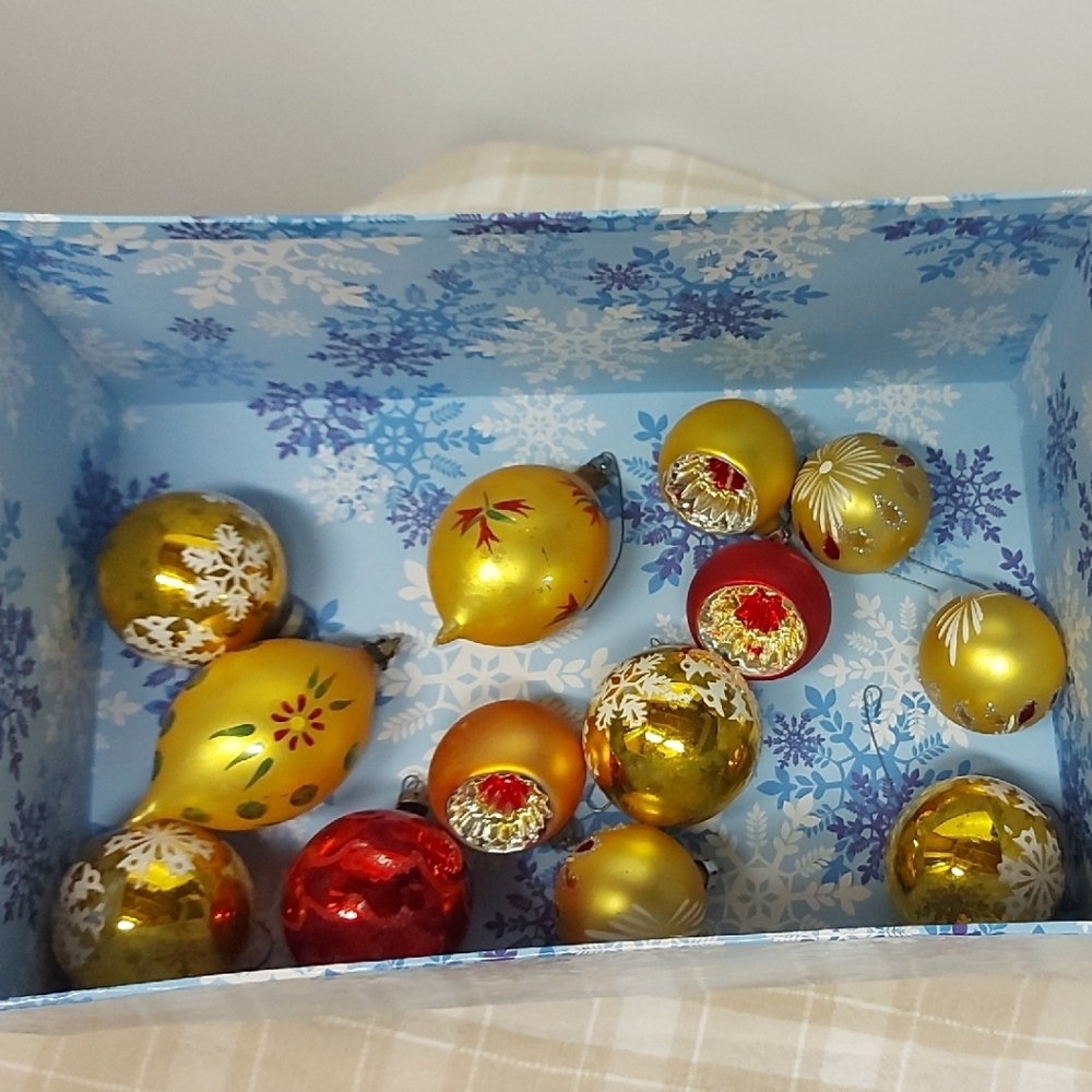 Vintage Glass Christmas Ornaments